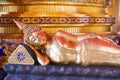 Image of reclining buddha with abstract background Royalty Free Stock Photo