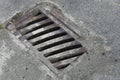 Old Rusted Storm Drain Cover Royalty Free Stock Photo