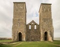 The remains of Reculver Towers in Kent, England