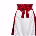 red apron isolated on a white background. Royalty Free Stock Photo