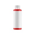 an image of a Red Juice Bottle isolated on a white background Royalty Free Stock Photo