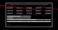 Image of red lines over numeric data processing on black background