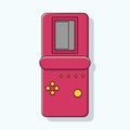 Image of red tetris. Vector illustration.