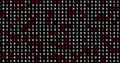 Image of red and white binary coding moving on black background Royalty Free Stock Photo