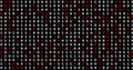 Image of red and white binary coding moving on black background Royalty Free Stock Photo