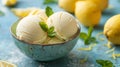 An image of refreshing lemon ice cream