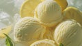 An image of refreshing lemon ice cream