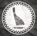 Delaware state map Royalty Free Stock Photo