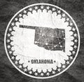 Oklahoma state map Royalty Free Stock Photo