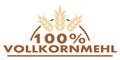 100% wholemeal flour, nutrition, health, food, german, isolated.