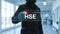 HSE Health Safety Environment Concept with Modern Technology Interface for Business and Industry Compliance Royalty Free Stock Photo