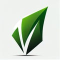 Going Green with V: A Symbol of Environmentalism or Veganism.