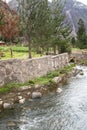 Image of river canal in Cusco Peru. Royalty Free Stock Photo