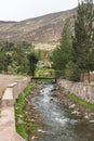 Image of river canal in Cusco Peru. Royalty Free Stock Photo