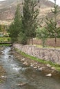 Image of river canal in Cusco Peru. Royalty Free Stock Photo