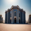 Riyadh, Saudi Arabia - June, 30 : A shot of King Fahd national library in the capital city. made with Generative AI