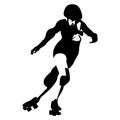 Roller derby skates EPS vector file