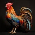 Image of rooster on clean background. Farm animals