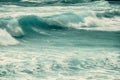 Rough ocean surface background Royalty Free Stock Photo