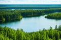 Russia, Karelia, lake Ladoga. made with Generative AI