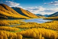 Siberia, Autumn in the Altai Mountains.