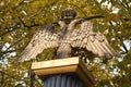 Image of the Russian Imperial eagle on the fence of the Cathedral Royalty Free Stock Photo