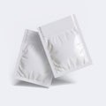 Sachet white color and realistic texture with a look good wrap Royalty Free Stock Photo