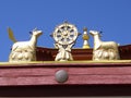 The image of the sacred roe. Ivilginski temple. Buryatia.