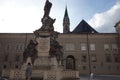 Salzburg city in Austria. Statue