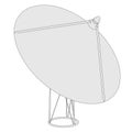 Image of satelitte antenna Royalty Free Stock Photo