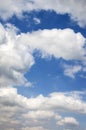 Beautiful White Clouds in Blue Sky for Natural Background Royalty Free Stock Photo