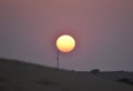 This is an image or scenery of beautiful thar desert or sam sand dunes in jaisalmer rajasthan india Royalty Free Stock Photo