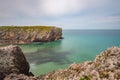 Image of scenic beach es of Torimbia and Toranda, Asturias, Spain