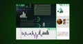 Image of scopes scanning and data processing over digital screen