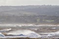 Ocean on a stormy windy day Royalty Free Stock Photo