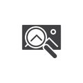 Image search vector icon