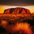 Australian Uluru, Ayers Rock Royalty Free Stock Photo