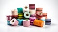 rolls of medical tape on a white background