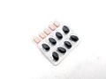 Select focus of hard  capsule is antibiotic such as amoxycillin dicloxacillin that is dispens by pharmacist Royalty Free Stock Photo