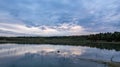 Twilight Calm over the Wetland Royalty Free Stock Photo