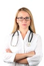 Image of a serious doctor looking at camera Royalty Free Stock Photo