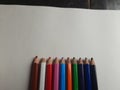 A image of set of color pencils. Royalty Free Stock Photo