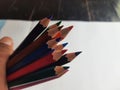 A image of set of color pencils. Royalty Free Stock Photo