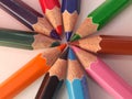 A image of set of color pencils. Royalty Free Stock Photo