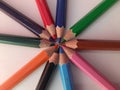 A image of set of color pencils. Royalty Free Stock Photo