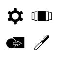 Image settings. Simple Related Vector Icons Royalty Free Stock Photo