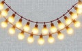 The image showcas. hghees a string of lights, featuring multiple round bulbs . generative ai
