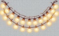 The image showcas. hghees a string of lights, featuring multiple round bulbs . generative ai