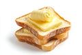 Artistic Bread Slices with Butter Royalty Free Stock Photo