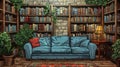 Knowledge Haven: A Cozy Home Library for Intellectual Pursuits